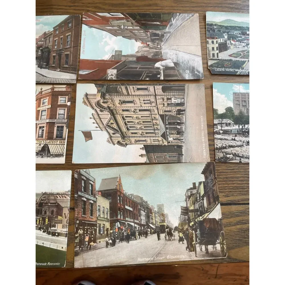 34 Vintage British Irish Postcards England Ireland Topographical Split Back Lot